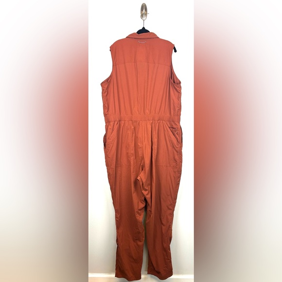 Duluth Heirloom‎ Gardening Coveralls Size XXL Orange Wicking Jumpsuit Sleeveless - Picture 10 of 15
